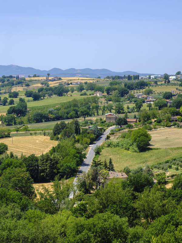 Country landscape from Massa Martana, Umbria